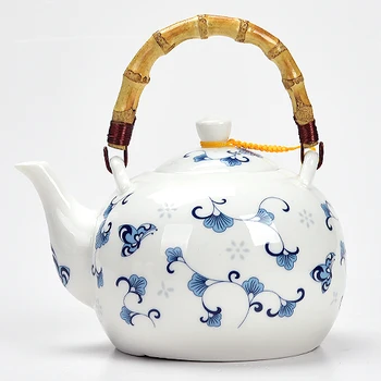 

Ceramic teapot 1500ML , large capacity, blue and white porcelain, ceramic handmade teapot, glass tea pot, with filter