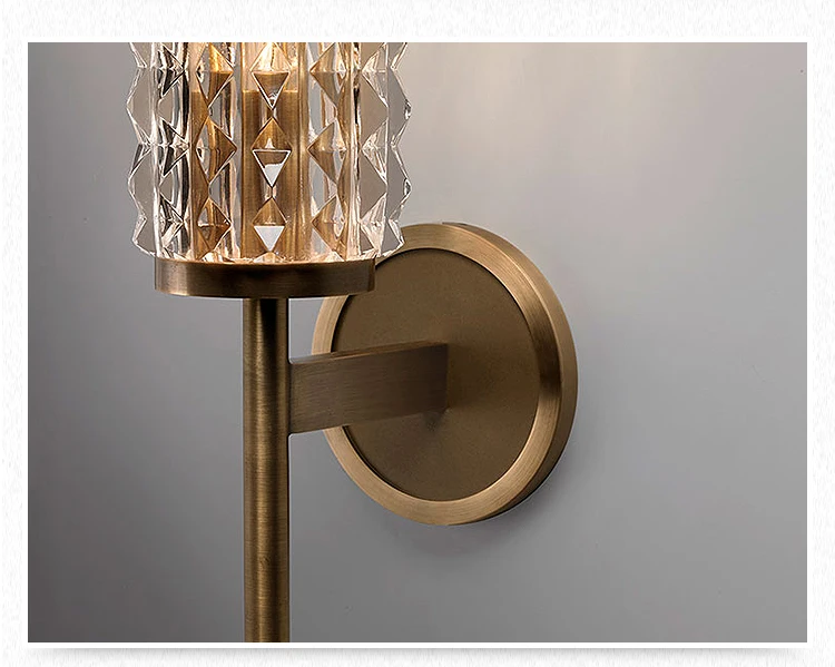 Lâmpada de Parede Espelho do Banheiro Moderna Cobre Luxo Cristal Sala Estar Farol Villa Luz Parede Pós 7 cristal sala estar espelho do banheiro farol villa luz parede