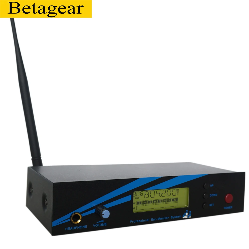 US $160.00 Betagear Mono In Ear Monitor Wireless System BK500 Single Channel 798830MHz 2 Receiver Professional Performance Audio Stage