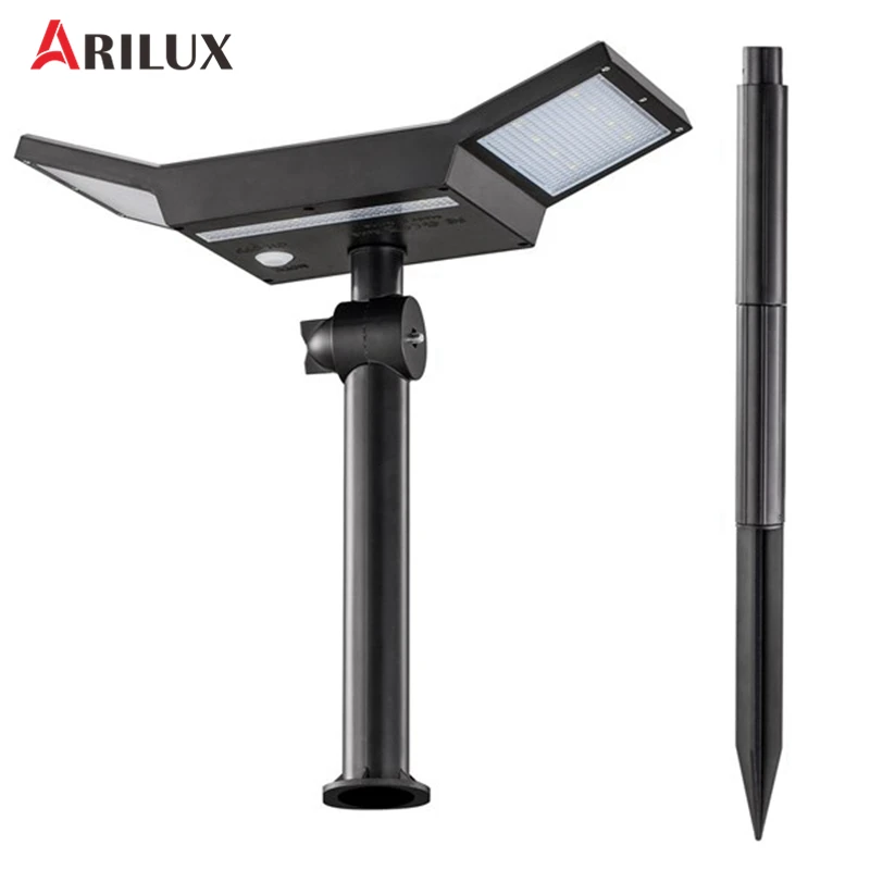 Beste ARILUX Solar Lamp 20 Leds LED Verlichting Twee Modi PIR Motion Sensor Licht Outdoor Waterdichte Licht Schijnwerper Voor Patio Dek yard