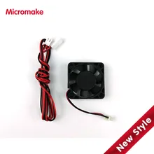 Micromake 3D Принтер Части Охлаждения/Вентилятор Радиатора E3D/V6 40*40*10 Экструдер Fan12v с Overlength провод 2 шт./компл.