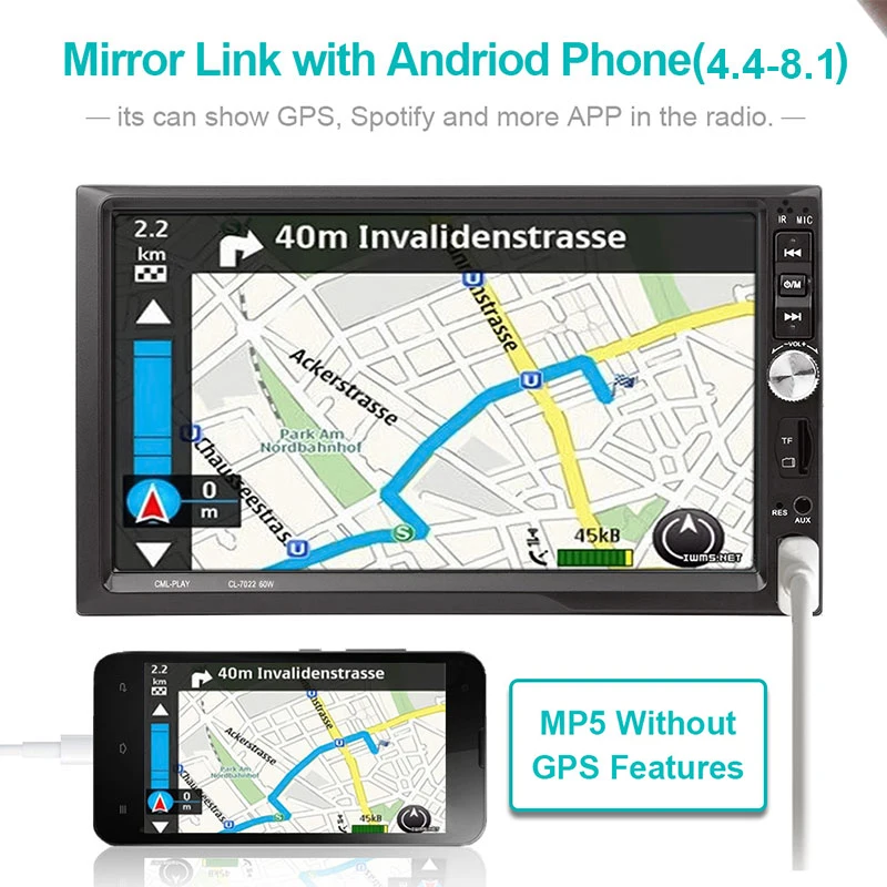 Vehemo FM/USB/AUX Авто MP5 плеер заднего вида MP5 плеер Автомобильный стерео автомобильный MP5 плеер для мультимедиа плеер Автомобильный