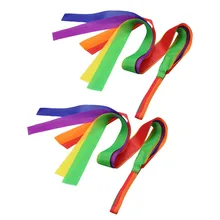 2 шт. 1 м Спортивная танцевальная лента ритмическое Искусство гимнастический костюм Черлидинга стримеры для тренажерного зала профессиональная