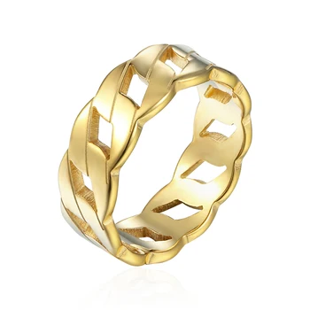 MEJOR OFERTA ❤️ Anillo de acero inoxidable para mujer, diseño único, cabeza de llave, patrón de conexión ilimitada, 3 colores, venta al por mayor - discount item 30% OFF Joyas y complementos