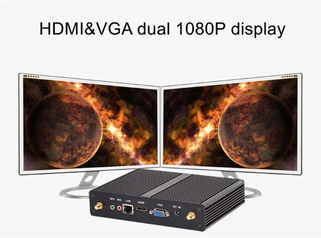 EGLOBAL Intel Core i3 7100U 6006U Mini PC Windows 10 Barebone Computer DDR3 2.4GHz