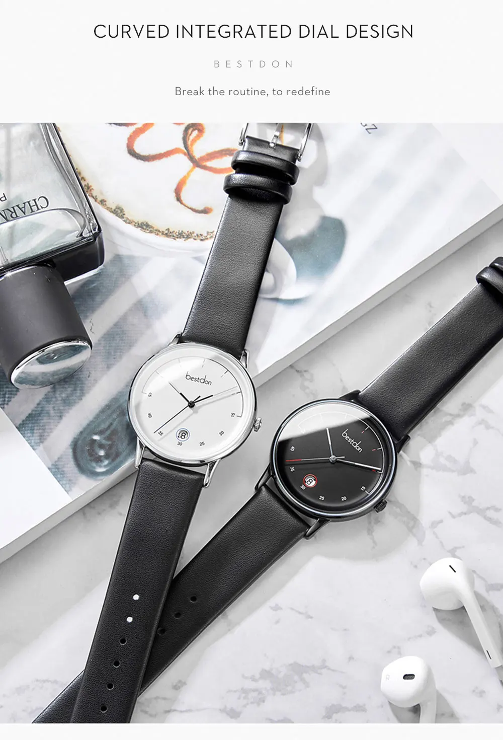 Bestdon Мужские часы Топ бренд Роскошные модные часы Японский импорт кварцевые наручные часы водонепроницаемые Дата Кожа Мужские часы