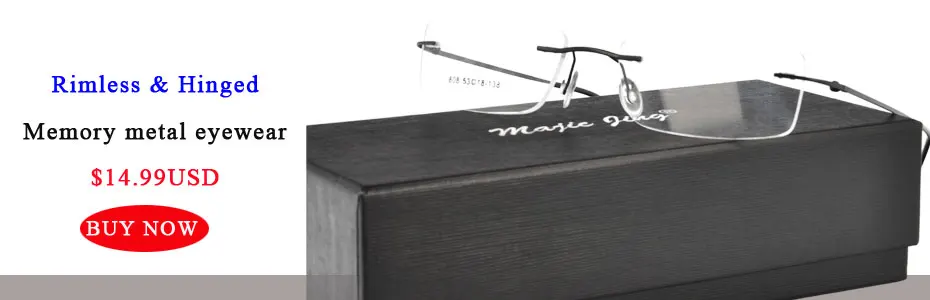 Магия Jing металла по рецепту очки RX оправы близорукость очки, очки для мужчин 878