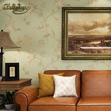 Special Price wall paper. Pune retro green garden flower wallpaper American country backdrop environmental non-woven wallpaper bedroom living Special Price wall paper. Pune retro green garden flower wallpaper American country backdrop environmental non-woven wallpaper bedroom living