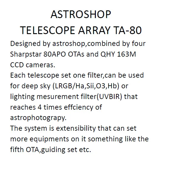 Astroshop телескоп массив TA-80