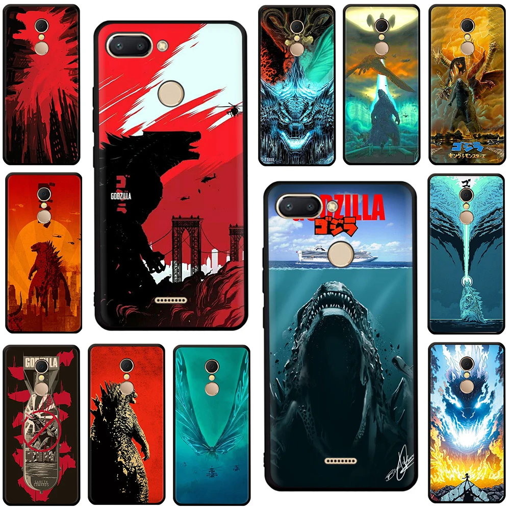 

Godzilla Soft Phone Cover Case For Redmi 4A 4X 5 6 A 7 Go Note 4 4X 5 6 7 Pro 7 Go
