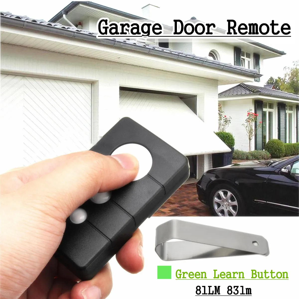 Buy 1pcs Garage Door Opener Visor Remote 390MHz With