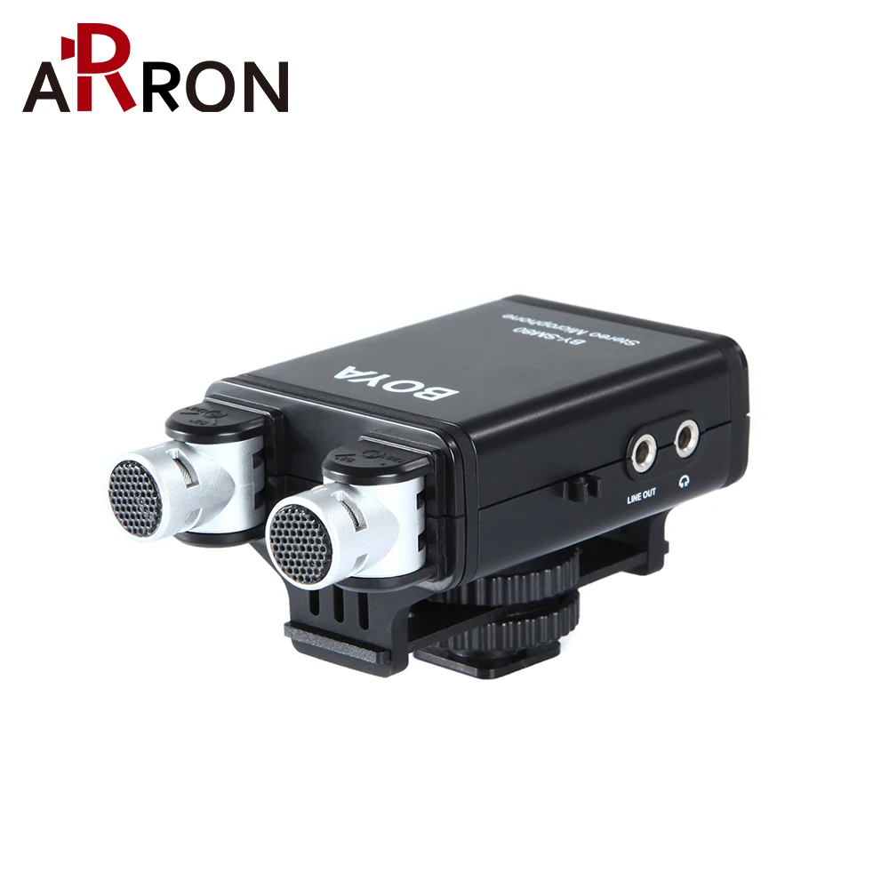

BY-SM80 Capacitive 2-Channel Stereo Microphone Interview Microphone Camera Stereo Recording Directional Microphone ECM-XYST1M