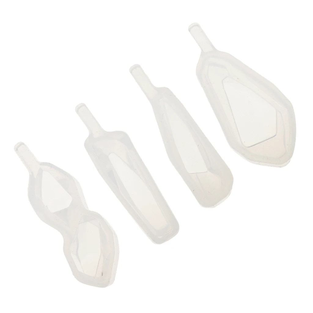 8pcs Assorted Shapes Gemstone Silicone Earring Necklace Pendant Mold for Epoxy Resin Casting Jewelry Making Charm DIY Craft Mold