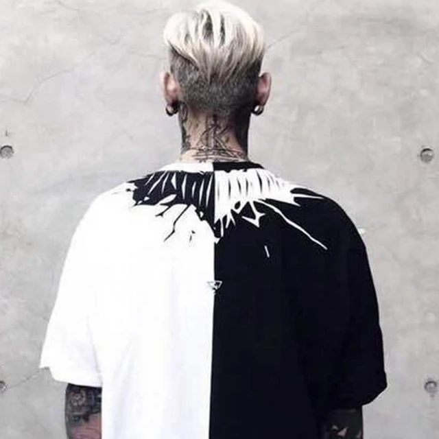 T Shirt Men Cotton Half Black White Summer Streetwear Hip Hop T Shirts Print Blusa Masculina Mens Tshirts Fashion 18 50dx017 T Shirts Aliexpress