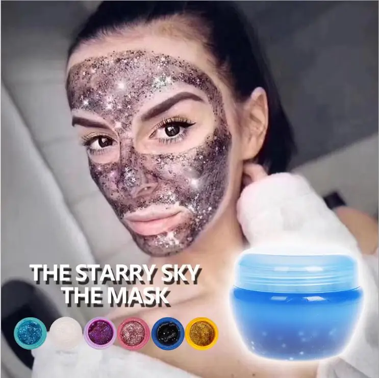 

TEAYASON Star Mask Glitter Peel Off Mask Blackhead Removal Shrink Pores Firming Moisturizing Facial Mask Remover makeup