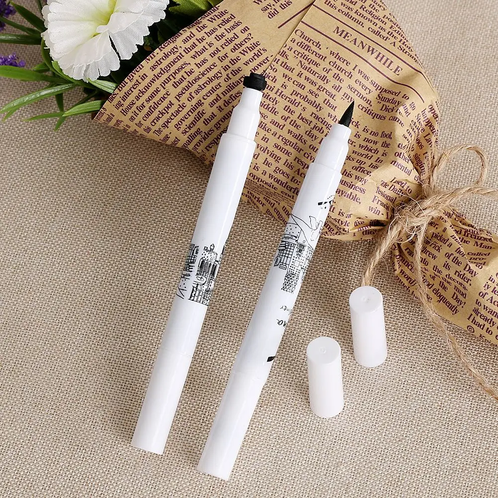 Professional Liquid Eyeliner Pen Beauty Make Up Black Eye Liner Pencil Long Lasting Water-Proof Double Sides Stamp Eyeliner Professional Liquid Eyeliner Pen Beauty Make Up Black Eye Liner Pencil Long Lasting Water-Proof Double Sides Stamp Eyeliner