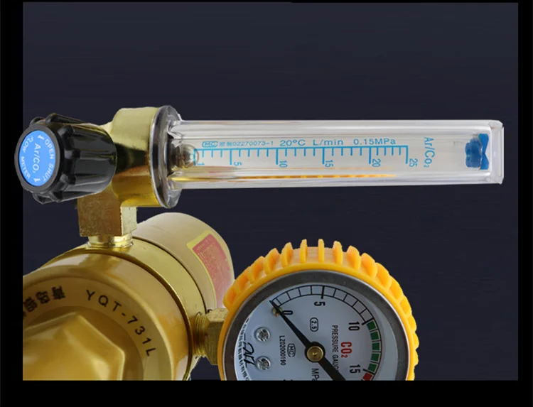 Углекислый манометр CO2 смешанный газовый нагреватель 36V110V220V сварочный аппарат редукционный клапан