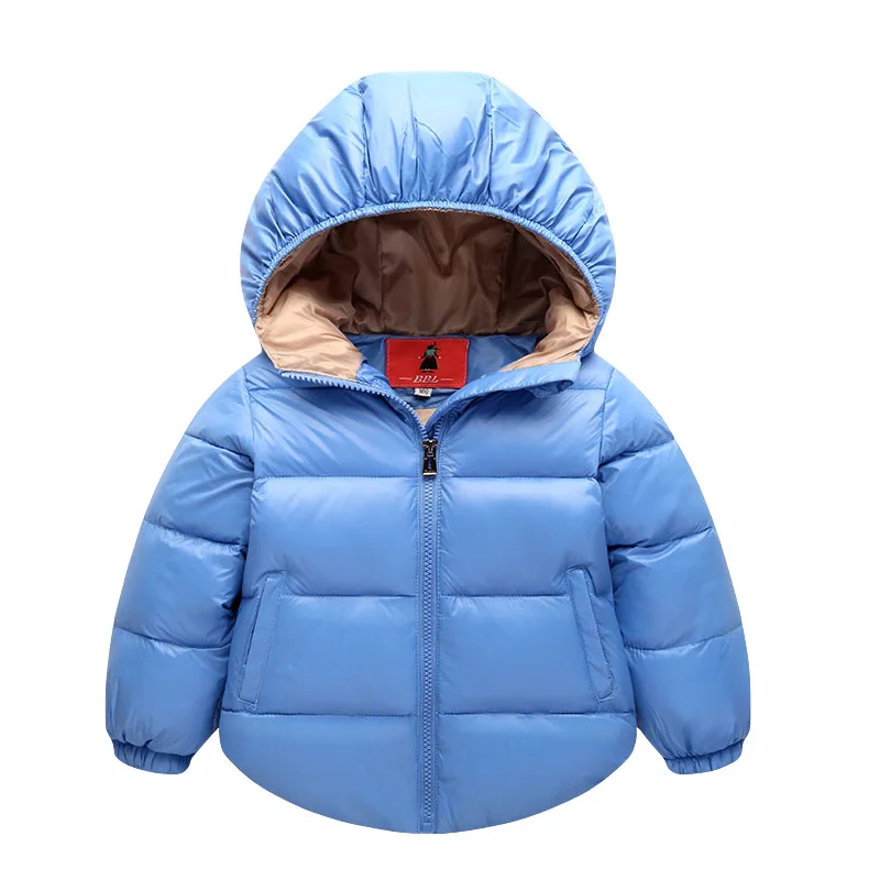 

Winter Boys Girls Warm Hooded Coat Children Cotton-Padded Snowsuit Clothing Kid Cotton Coats And Jackets Outerwear 1-7 years