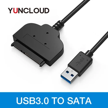 

YUNCLOUD USB to Sata Adapter cable converter 22 pin Serial ATA III to USB 3.0 adapters For 2.5" SATA HDD SSD Hard Drive