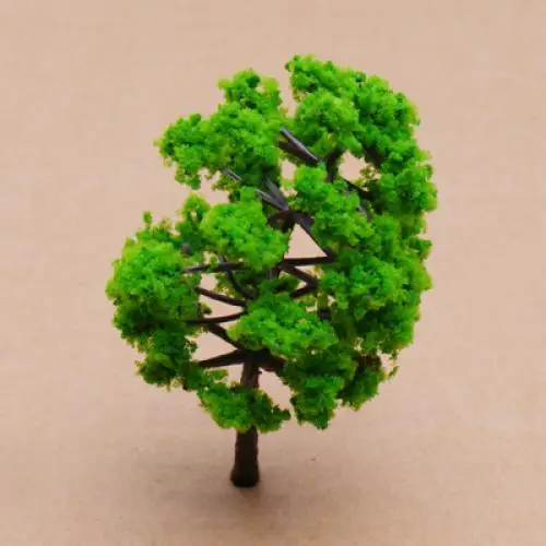 10pcs Green Tree 8cm Model Train Park Wargame Forest Scenery Layout N Scale