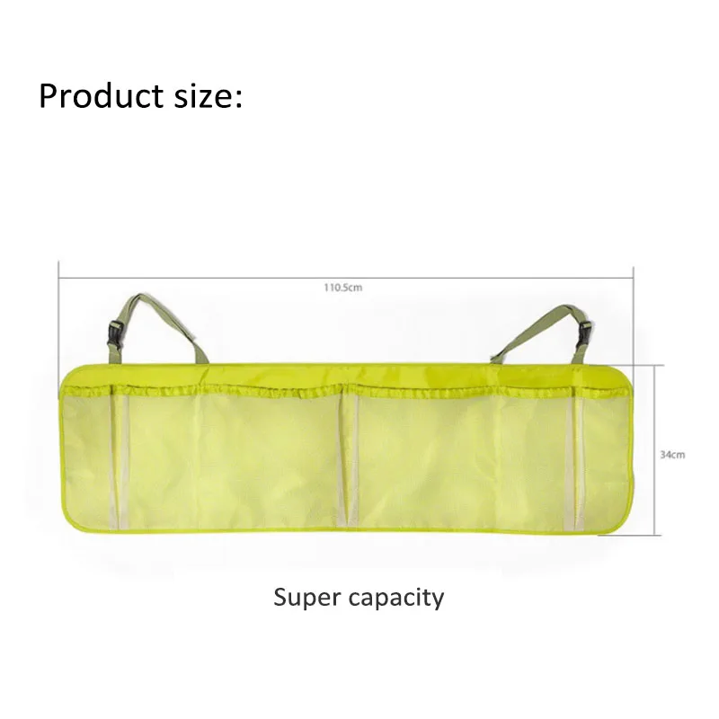 Органайзер для багажника автомобиля, многофункциональная вместительная переносная сумка для хранения на заднем сиденье автомобиля, регулируемая сумка Оксфорд, 1 шт
