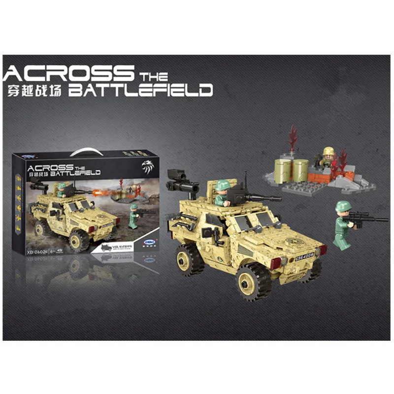451 шт. армейские серии VBL колесные бронированные машины Строительные блоки Набор
