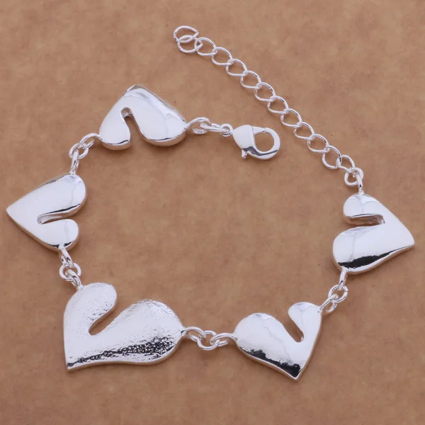 AH064 популярный браслет из стерлингового серебра 925 пробы, модные ювелирные изделия из стерлингового серебра 925 пробы, особенное сердце/ajgajuana axiajopa