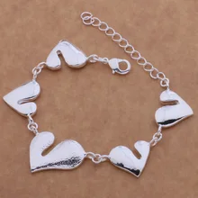 AH064 популярный браслет из стерлингового серебра 925 пробы, модные ювелирные изделия из стерлингового серебра 925 пробы, особенное сердце/ajgajuana axiajopa