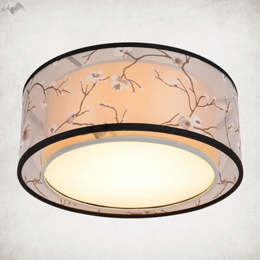 

Fabric Cloth Led Ceiling Light Atmosphere Fabric&Iron Lampshade Modern Living Room Ceiling Lamp Nordic Bedroom Lighting Fixture