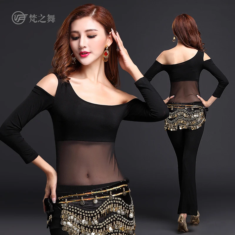 

2018 new Belly dance Costume set Professional bellydance top+pants suits For Women S431 + K452