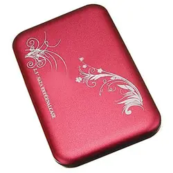 ВГА Горячая 2.5 "Цветок внешний жесткий диск USB 2.0 SATA HDD Дело Box корпус красный