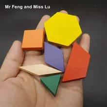 60 шт красочные геометрические танграммы Логические Пазлы Детские деревянные игрушки обучение мозга IQ игры детские подарки