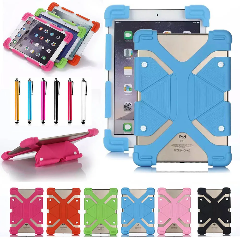 

Universal Silicone Case For 9"-12" Tablet Protective Cover For Lenovo Tab 2 A10-70 A10-70F 10.1" Flexible Rubber Silicone Case