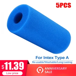 5pcs Swimming Pool Accessories Foam Filter Sponge Reusable for Intex Type A Washable Biofoam Clean Filter Foam Sponges 10cmx20cm 5pcs Swimming Pool Accessories Foam Filter Sponge Reusable for Intex Type A Washable Biofoam Clean Filter Foam Sponges 10cmx20cm
