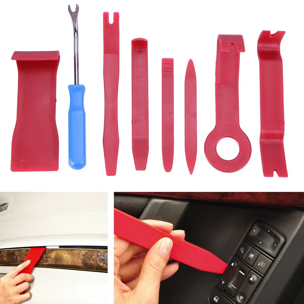 8Pcs Hard Plastic Auto Car Radio Panel Interior Door Clip Panel Dashboard Removal Opening Tool Set Car Repair Herramientas Kit 8Pcs Hard Plastic Auto Car Radio Panel Interior Door Clip Panel Dashboard Removal Opening Tool Set Car Repair Herramientas Kit