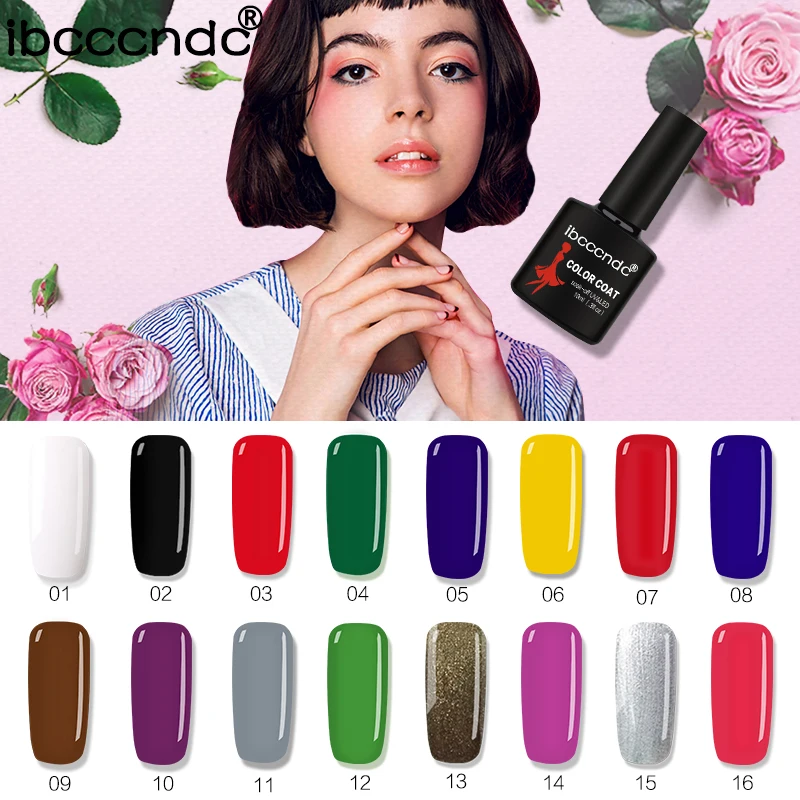 80 Solid Colors Fashion Gel Nail Varnish LED UV Nail Gel Polish Soak Off Long Lasting