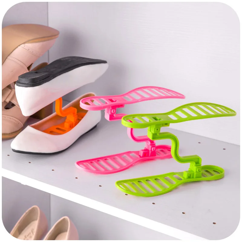 Japanese style finishing shoe rack Removable plastic shoe care shoe