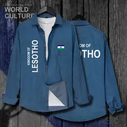 Лесото LSO Sotho basoto LS мужской комбинезон с декором из флагов Осенняя хлопковая с длинным рукавом ковбойская Повседневная куртка модная