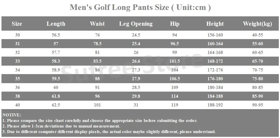 EVERIO Newest Summer Men's Golf Pants Plaid Golf Trainning Pants Outdoor Sports Breathable Long Trouser 5Colors size