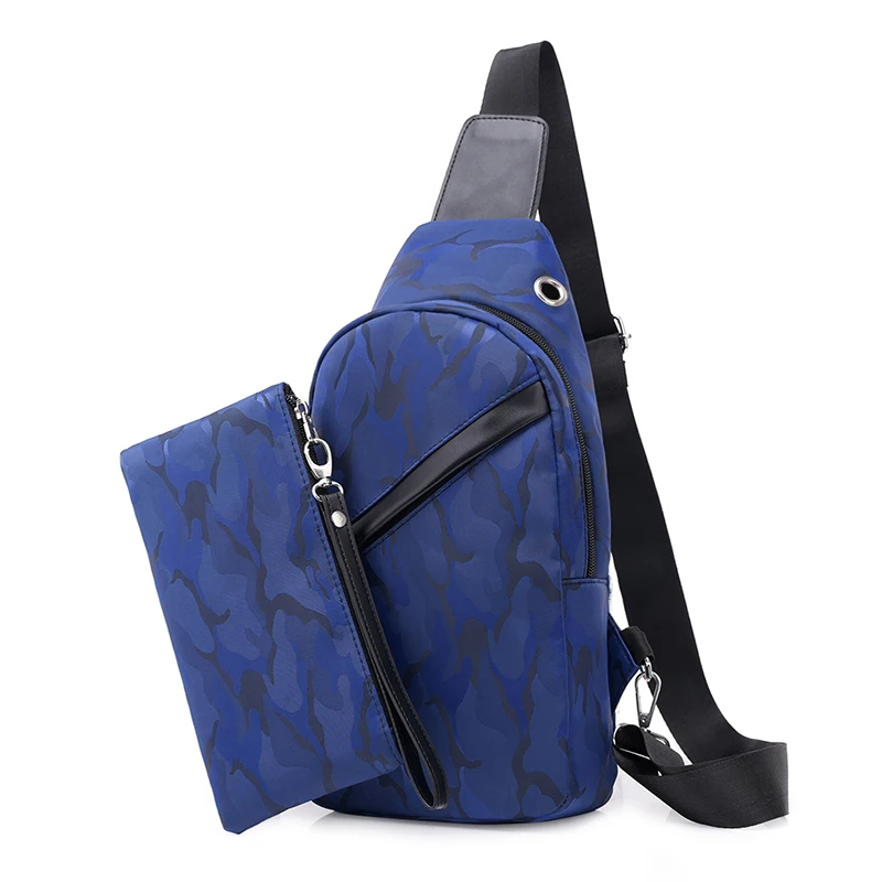 

USB Charging Men Chest Bag Men Messenger Bag Casual Shoulder Bags Travel Crossbody Bag