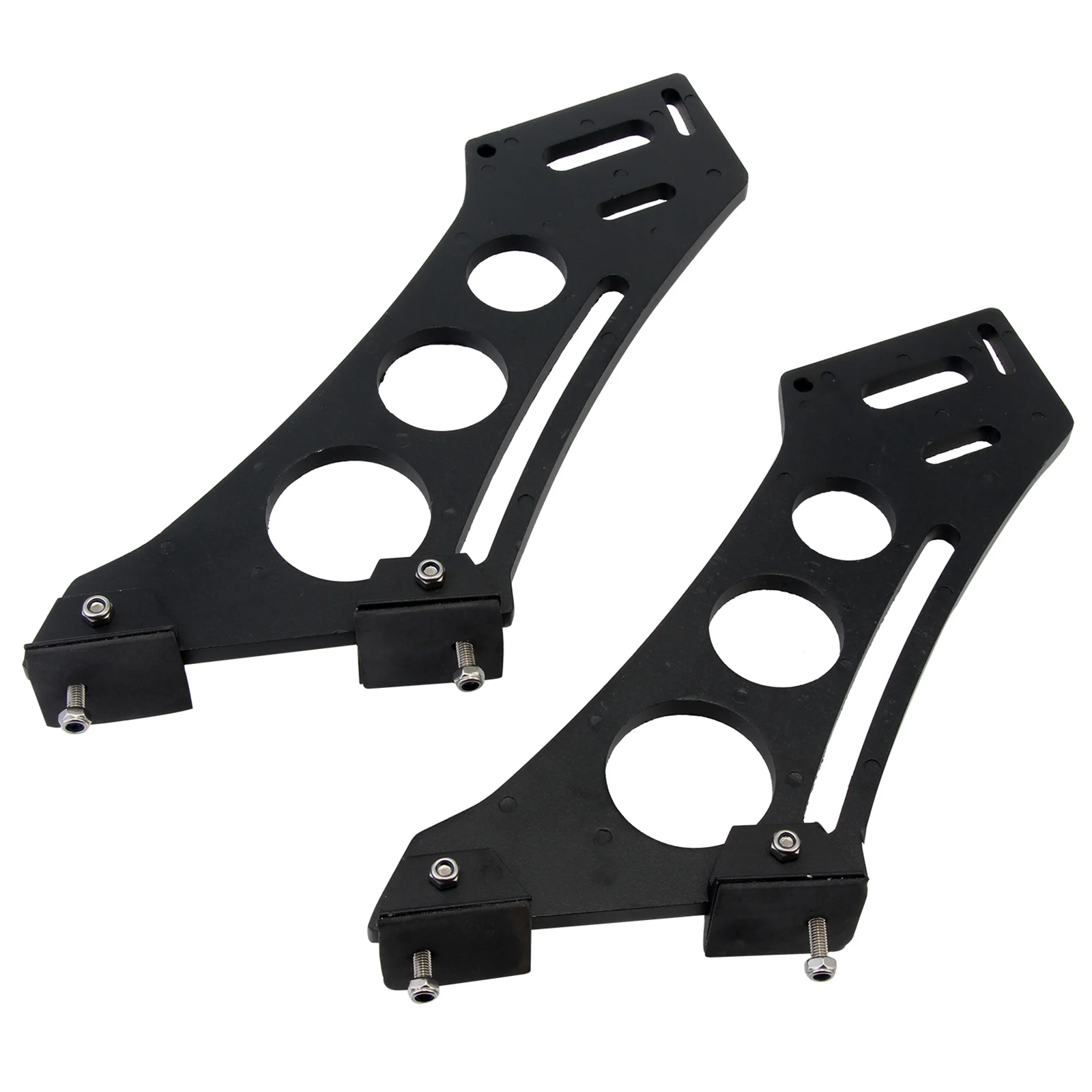

11" Universal Car Rear GT Wing Racing Spoiler Bracket Tripod Drilling Lightweight Aluminum Adjustable D10