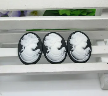 

20Pcs Black Girl Resin Decoration Crafts Kawaii Bead Flatback Cabochon Fridge Magnet Scrapbook DIY Accessories Buttons