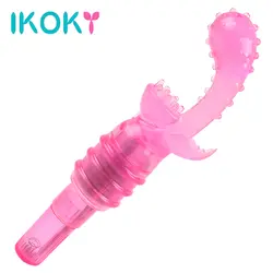 Ikoky G Spot массаж Секс-игрушки для женщины вибрационные AV стержень Corolla вибратор клиторальный стимулятор Вибраторы для Для женщин