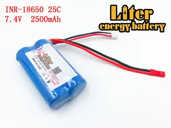 

7.4V 2500mAH Wholesale Li-po Lipo Battery 2S remote control helicopter 7.4 V 2500 mAH Lipo battery 25C 18650 Toy Battery