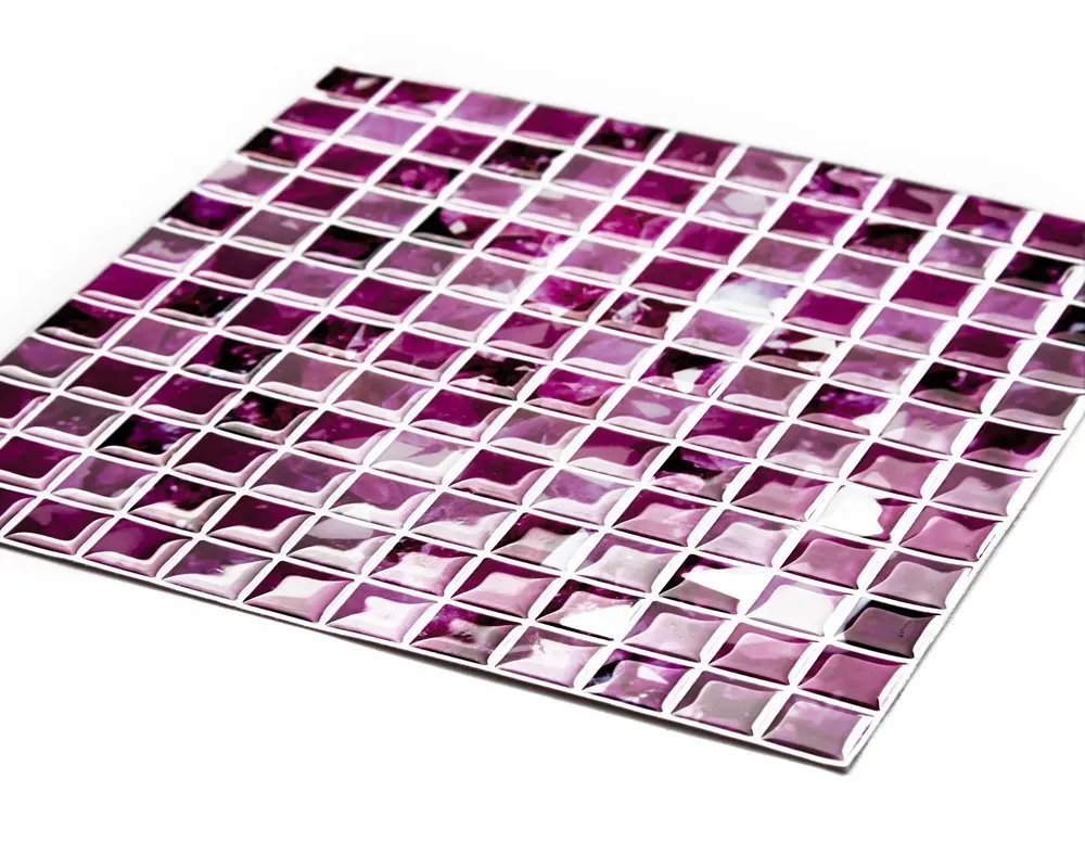 Cocotik кожура и палка плитка Фиолетовый 3D кухня щитка 10 &quotx 10&quot упаковка из
