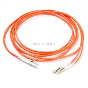 

High quality3M/5M LC to LC Duplex Multimode 62.5/125 Fiber Patch Cord Orange Jumper Cable