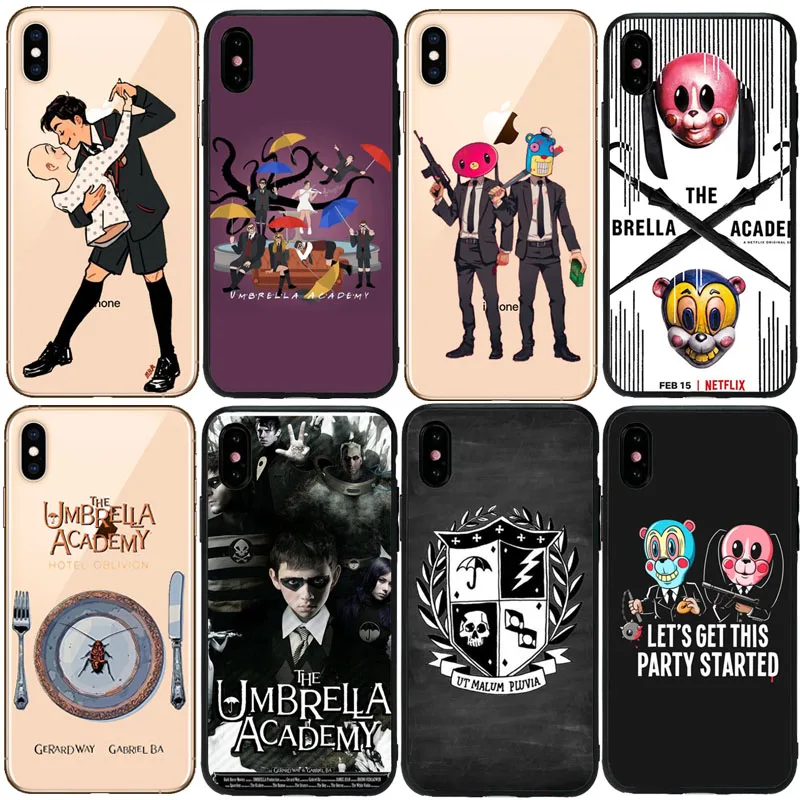 

New TV The Umbrella Academy logo fashion Soft Phone Case Cover Coque Fundas For iphone 11Pro X SE 5S 8 7 XR XS MAX coque shell