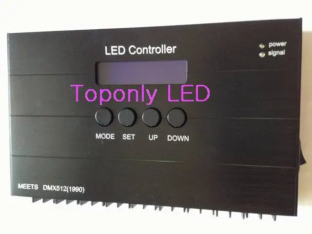

High Quality wireless dmx decoder DC12/24v dmx 512 led controller with RGB individual dimming function 25pcs/lot free shipping