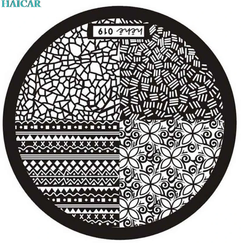 

New Arrival 1PC Hot Hehe Series Nail Art Image Stamp Stamping Plates Manicure Template FEB8