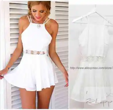 white romper with skirt